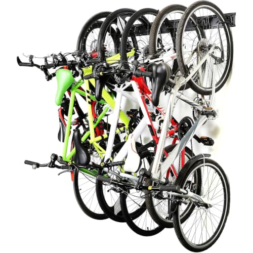Ultrawall Stainless Steel Bike Storage Rack, Wall Mount 6 Bike Hanger - size: 6 bike