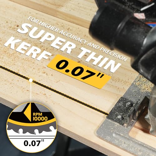 TOLESA 6 1/2 Circular Saw Blades, 60T for Wood and Plywood, 3-Pack - size: 6-1/2'', style: 60T