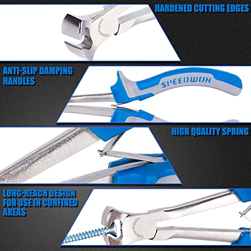 SPEEDWOX 5-1/2 Inches Long Reach End Nippers Mini End Cutting Pliers - style: End Nippers