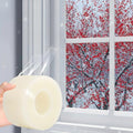 Transparent Window Seal Weather Sealing Tape 2 Inch x 35 Yards Weather Stripping Residue Free Clear Window Insulation Tape for Shower Glass Gaps and Doors Windproof Tape - size: 2 IN - 35 Yards Clear