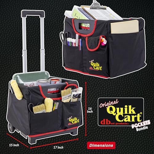 dbest Products Quik Cart Pockets Bundle Sport - 10 Pocket - Black & Red - color: Black, style: Sport Bundle