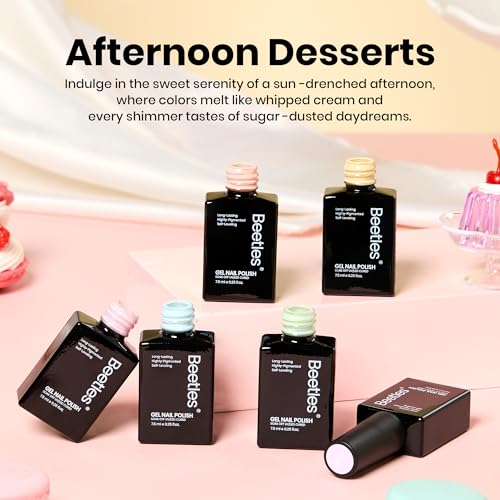 Beetles Pastel Gel Polish Set - Afternoon Desserts Collection - color: Afternoon Desserts