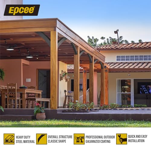 Heavy Duty 45 Degree Angle Support Bracket 2"×4" (Actual: 1.5"×3.2") Wood Beam Support Hardware Degree Post Bracket for Gazebos Pagola Porches 2Pcs - size: 2"×4"