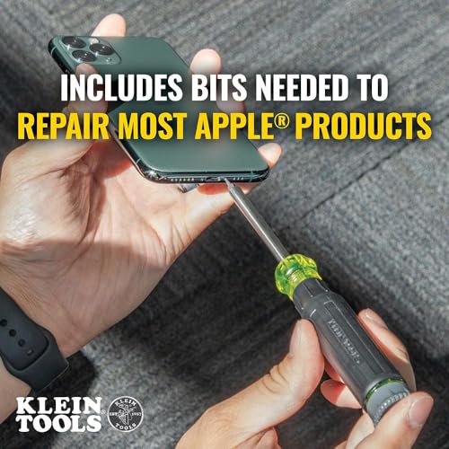 Klein Tools 32328 Precision Screwdriver, 27-in-1 Multi-Bit Screwdriver, Bits for Apple Product Repair, Rare-Earth Magnet, Electronic Repair - size: 27-in-1 Precision Driver