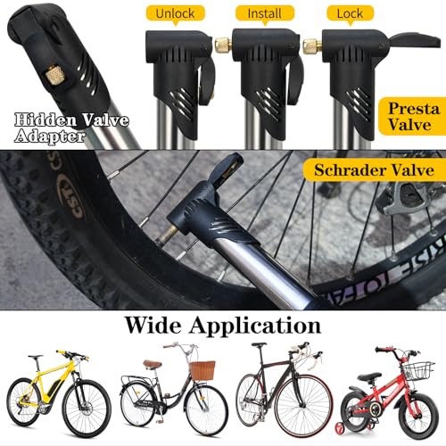 Bike Repair Kit, Bike Bag With Tire Pump, Bike Multitool, Allen Wrenches - size: Bike Tube Bag Set