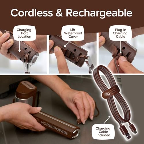 HorsePower Giddy Up Grill Cleaner, Cordless Rechargeable, As Seen on TV - style: Regular Battery Life