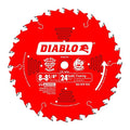 Diablo Framing Saw Blade - 8-1/4" Dia., 24 ATB, 5/8" Arbor, 8000 Max RPM - size: 5/8" Arbor x 8-1/4" Dia