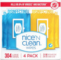 Nice 'N Clean Disinfecting Surface Wipes 304ct | Cleans & Disinfects Home & Kitchen Surfaces | Fresh & Lemon Scent - size: 304 Count (Pack of 1)