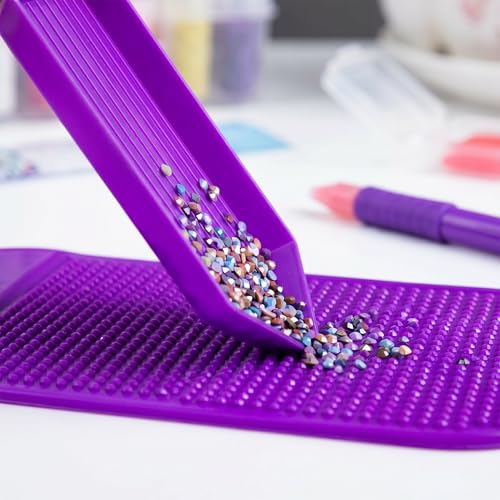 7 Pack Diamond Painting Sticky Mats, Anti Slip Gel Pads for Diamond Art Tools and Trays, Reusable Sticky Holder Pads for 5D Diamond Painting Kits, Craft Accessories for Adults