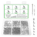 600Pcs M1.4 x 3mm / 4mm / 5mm / 6mm / 8mm Metric Micro Screws Nuts Assortment Kit, Phillips Pan Head, Tiny Machine Screws Assortment for Watch Repair, Electronics, RC Drones, Arduino, DIY Projects - size: M1.4x3/4/5/6/8-600Pcs