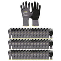 LOCCEF MicroFoam Nitrile Coated Safety Work Gloves - color: Grey 36-pairs