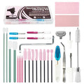Prelady 30Pcs Sewing Machine Cleaning Kit, Durable Storage Box, Multi Brushes & Screwdriver, Universal Maintenance Tools for Household Sewing Machines
