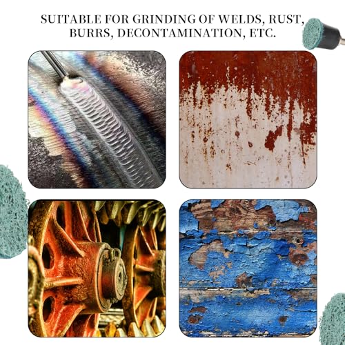 SI FANG 25Pcs 1 inch Die Grinder Sanding Discs Fits Roloc Quick Change Pad - size: 1inch Set