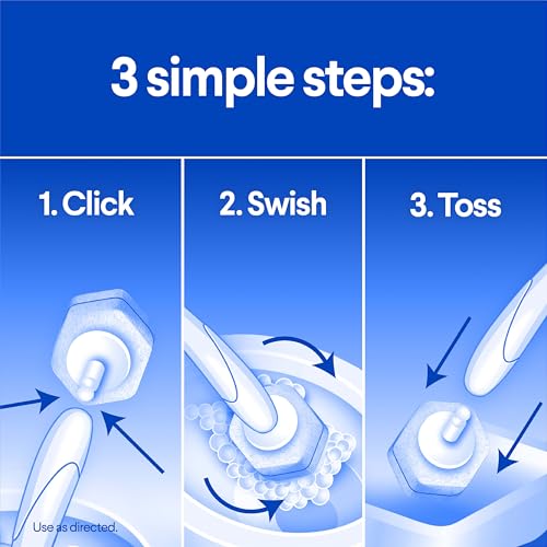 Clorox ToiletWand Toilet Cleaning Starter Kit, 1 Kit with 6 Refill Heads - size: 1 Count (Pack of 1)