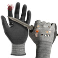 Schwer A4 AIR-SKIN Cut Resistant Work Gloves, Ultra Lightweight, AR5918, M - color: Gray, size: Medium
