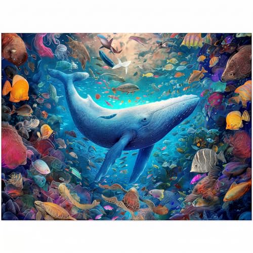 1000 Piece Puzzle for Adults, Guardian of the Ocean Jigsaw Puzzle - color: Guardian of the Ocean