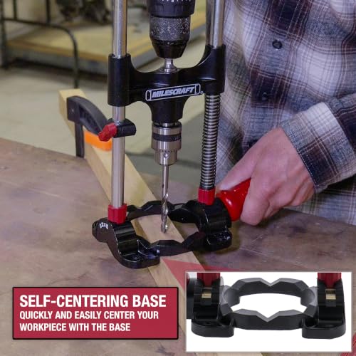Milescraft DrillMate Portable Drill Guide Adjustable Precision Drilling Jig