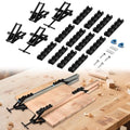 GADFISH Panel Clamps Woodworking, Panel Clamp, 2 Pack of 4 Way Pressure Clamps, Compatible with Two Mounting Methods, Suitable for Bonding Tabletops, Shelves, and Laminate Surfaces(2pc)