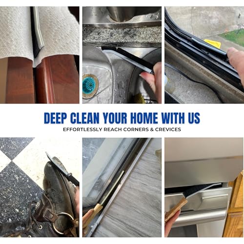 Dryer Lint Brush Vent Trap Cleaner, Refrigerator Condenser Coil Brush & Crevice Gap Cleaning Brush (2PCS) for Household Use - Grout Scrub Brush, House Cleaning Supplies, Home Essentials