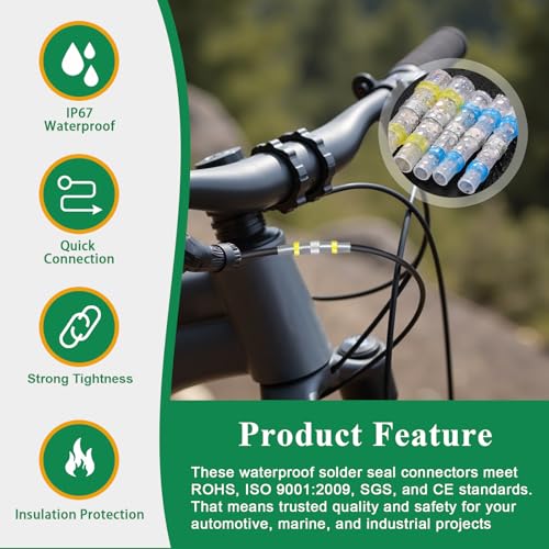 2066PCS Ultimate All-in-One Heat Shrink Solder Seal Wire Connectors Kit: Waterproof Solder Stick Butt Connectors, Heat Gun & Wire Stripper for Automotive, Marine & Electrical Projects Automotive - size: 2066PCS