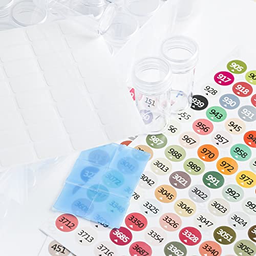 Foreveryoung 2-Pack Diamond Art Storage Containers, 120-Grid Bead Organizer - size: 2 Packs (120 Jars)