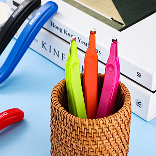 Crtiin 24 Pcs Magnetic Staple Remover Puller Bulk,Candy Color - color: Candy Color