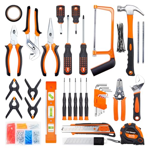 CARTMAN 238-Piece Auto Repair Tool Set, Socket Wrench Kit With Storage Case - color: Orange