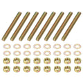 PATIKIL 1/4" x 2" Color Zinc Fully All Thread Rod, 8 Pcs Carbon Steel Long Threaded Screw Stud Bolts for Furniture Garden Mounting Assembly Fastening - size: 1/4" x 2"