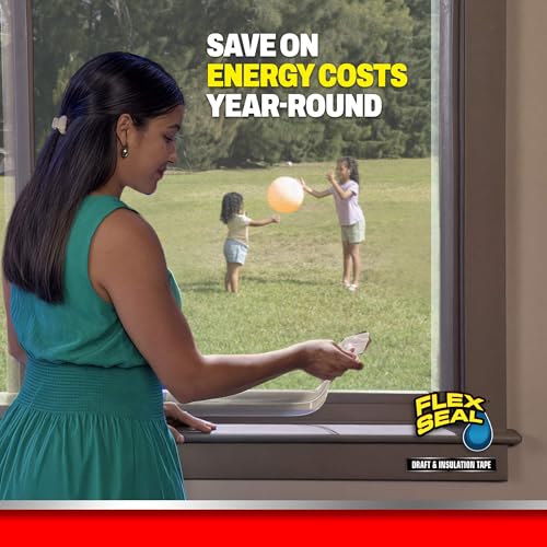 Flex Seal Draft and Insulation Tape, Clear, 2 in x 16 ft, 1-Pack