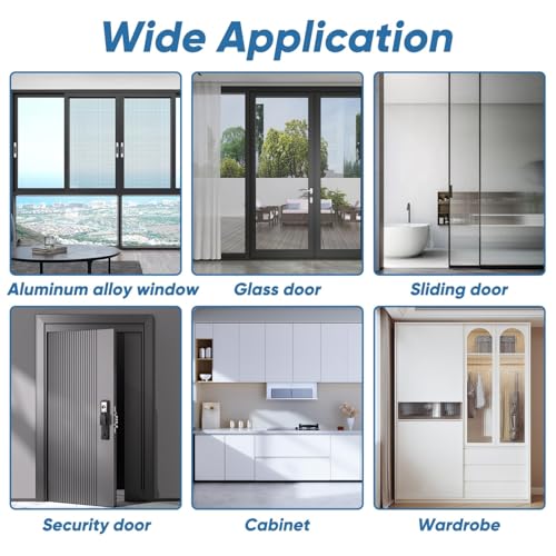 YoleShy 33 Ft Brush Weather Stripping Door Seal Strong Self-Adhesive Weather Stripping Window Seal Soundproofing Windproof Dustproof 0.35 in Wide x 0.35 in Thick, Grey - size: 0.35 x 0.35 inches