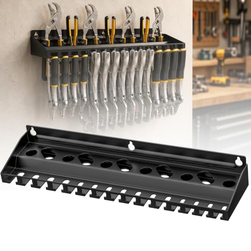 Vice Grips Pliers Holder,Wall Mount Vise Grip Organizer with 15 Slots - style: Vise Grip Holder