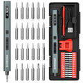 SHARDEN 29 iN 1 Upgraded Mini Electric Screwdriver With Screen Display(Red) - color: Upgraded-red