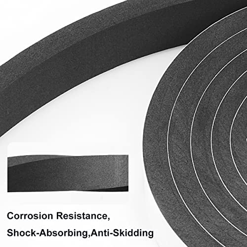 2 Rolls Weather Stripping Door Seal, 1''W x 3/8'' T Foam Tape Single Sided, Adhesive Closed Cell Weather Strip (Total 16 Feet Long)… - size: 1''W x 3/8''T x 16FT
