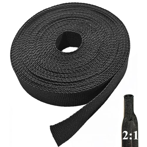 25ft 1/2" Heat Shrink Braided Cable Sleeve, Flexible Wiring Harness Sheath - size: 25ft - 1/2"(13mm)