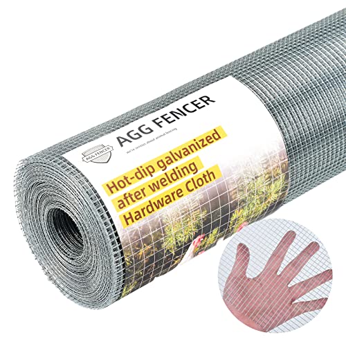AggFencer 36inch x 100ft Hardware Cloth 1/4 inch Chicken Wire Fencing 23Ga - size: 1/4in 36in x 100ft