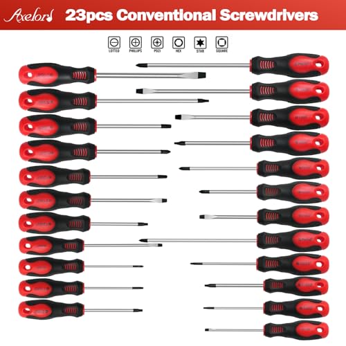 118PCS Magnetic Screwdriver Set, Screwdriver Set with Plastic Racking, Precision Screwdriver, Magnetizer Demagnetizer and Magnetic Bowl, Repair Tools Set for DIY and Home Improvement