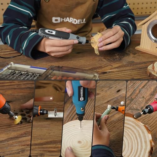 HARDELL 508PCS Rotary Tool Accessories Kit for Sanding Cutting Polishing - color: Blue