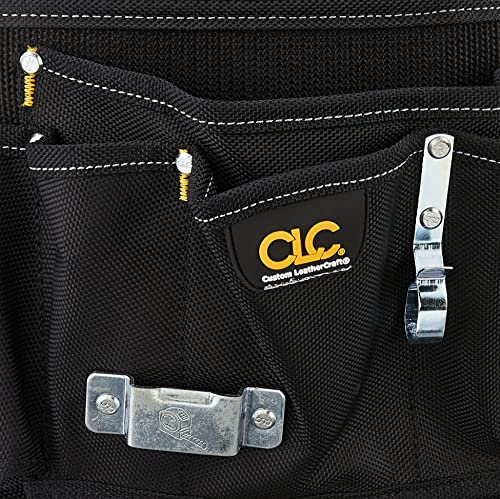 CLC Custom Leathercraft 5505 Professional Electrician's Tool Pouch, Ballistic Poly, 12Pocket , Black