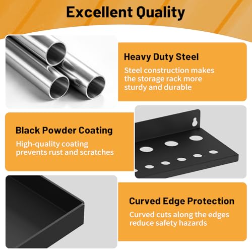 5 Pcs Hand Tool Organizers Wall Mount Heavy Duty for Garage