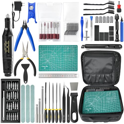 3D Printer Tools Kit – 124-Piece Rotary Set for 3D Printing Post-Processing