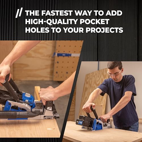 Kreg Rebel 20V Ionic Drive Pocket-Hole Joiner - Bare Tool - Precision Joinery Tool for Woodworking & Carpentry - Accessible Woodworking Tools - Versatile Use for DIY Projects - KPTRB100A