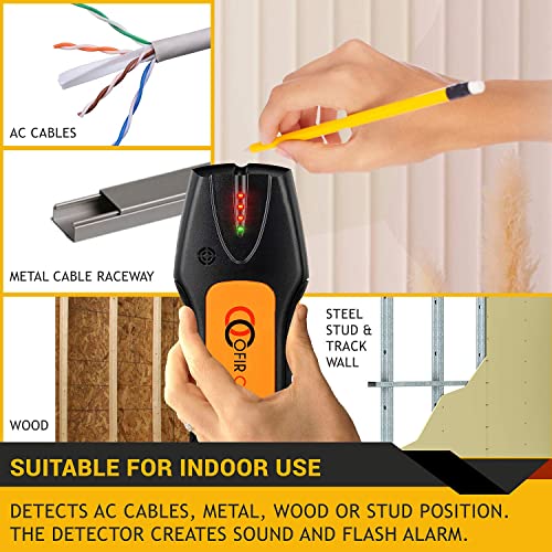 Stud Finder & Multifunction Device (Laser Level line, Leveler, Metric Ruler) - Stud Finder Wall Scanner With Laser Level Can Be Used as Pictures Hanging Tool and Ruler