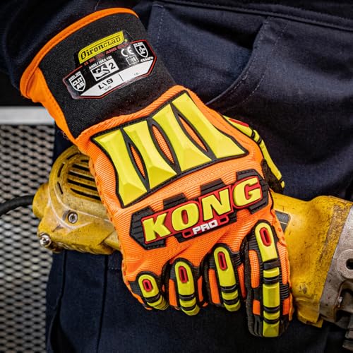 Ironclad KONG® PRO Glove, Orange - size: X-Small