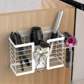 FUNKYLEE 3-in-1 Universal Hair Tool Organizer Wall Mount, White - 2 Pack - color: 2PCSWhite