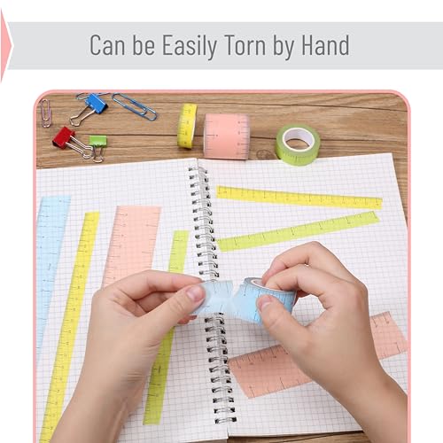 Mr. Pen- Ruler Washi Tape Set, 4 Pack, Assorted Sizes, Decorative Tape