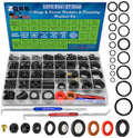 ZDBB 1075 Pcs 3-in-1 Spigot Repair Washers & Hose Gasket & Faucet O-Rings Kit 37 Size Plumbing Rubber Washers Assortment Set for Kitchen Faucet Outdoor Hose Bib Water Spigot Seal Repair - size: 1075 PCS