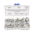 #8-32 UNC 304 SS Phillips Pan Head Screws Nuts & Flat Washers Kit - size: #8-32UNC