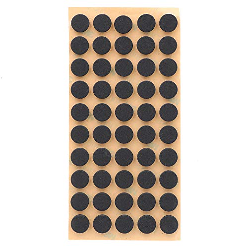 Furniture EVA Foam Pads 3/8" (10mm) Diameter Round 3M Self Adhesive Protects Kitchen Cabinets, Drawers, Desks and Furniture Against Bumps and Scratches 100 Pack - Black - color: Black Eva 100 Pack