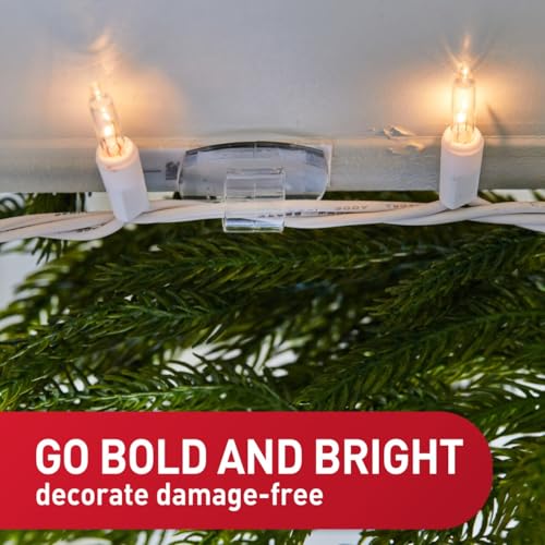 Command Outdoor Light Clips, Clear, 20 Clips, 24 Weather Resistant Strips (Pack of 3) - size: 20 Clips (Pack of 3)
