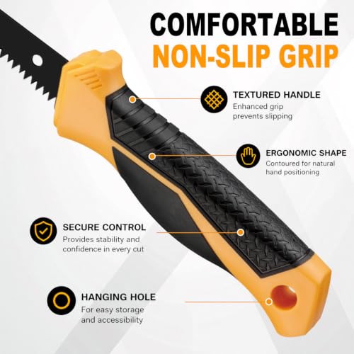 KATA 6 Inch Drywall Saw, Sharp Jab Saw for Pumpkin Carving & DIY Cutting - color: Drywall Saw